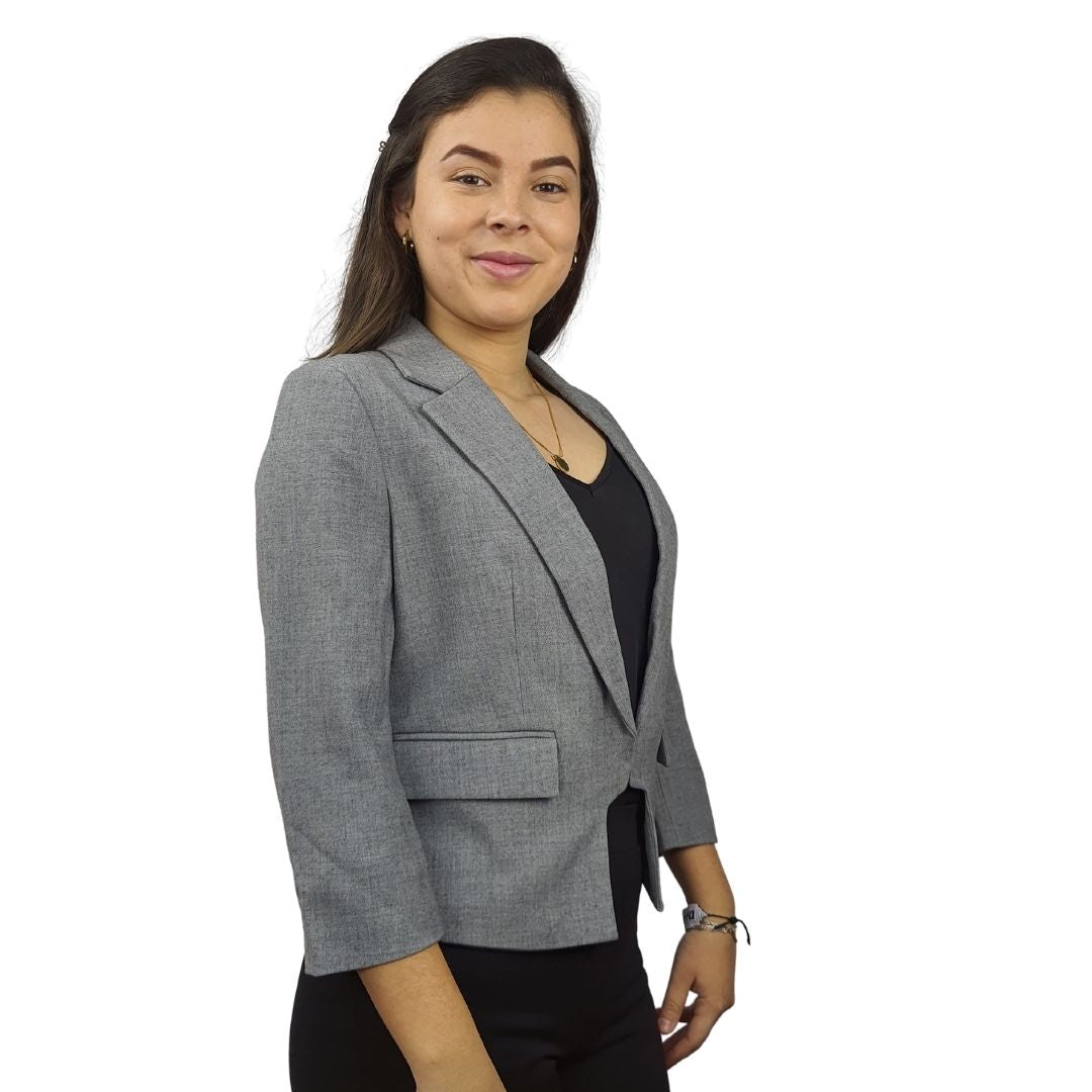 Blazer Vero Moda Gris Style MARTHA 3/4 BLAZER(EL)