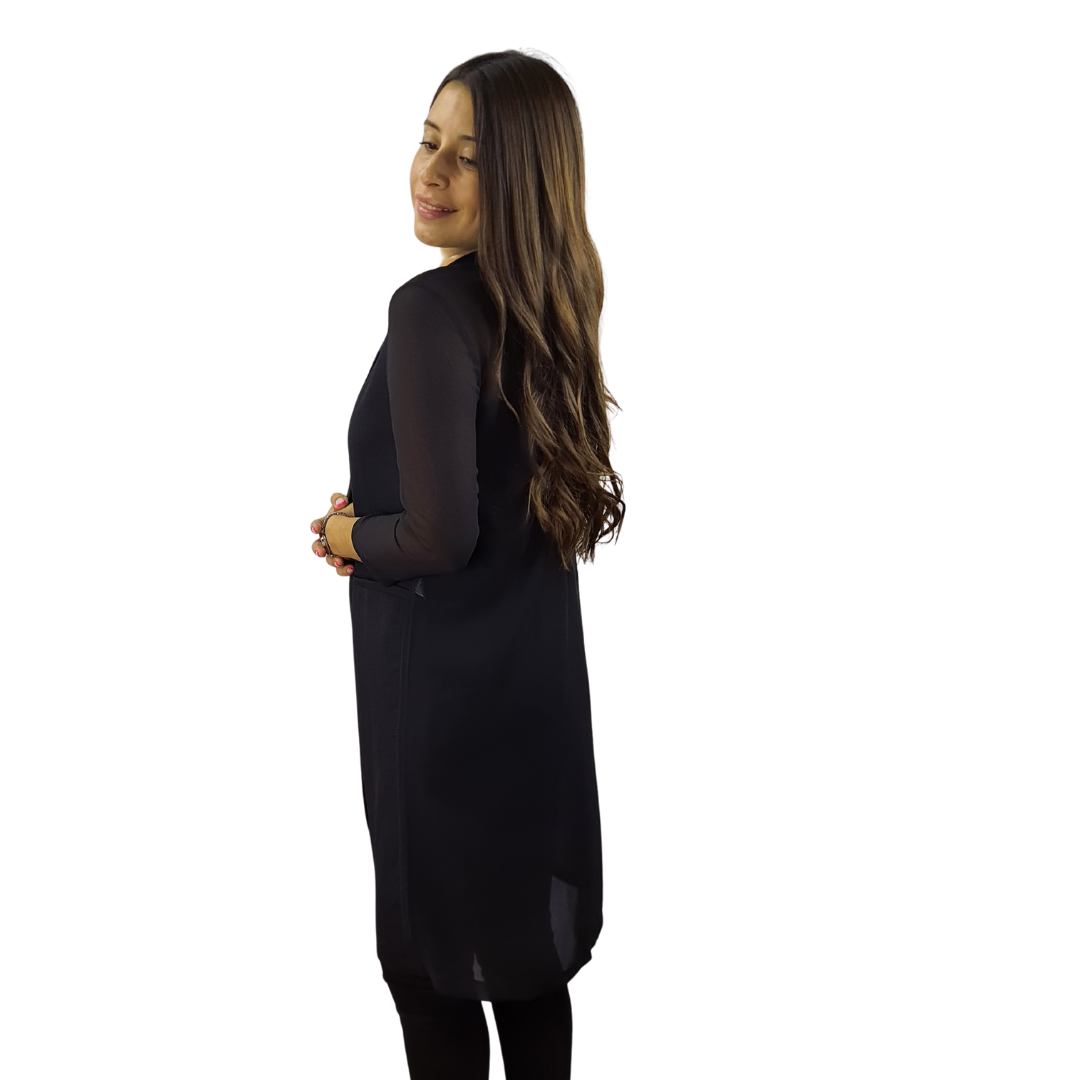 Blazer Vero Moda Negro Style URIAH 3/4 BLAZER(TP)