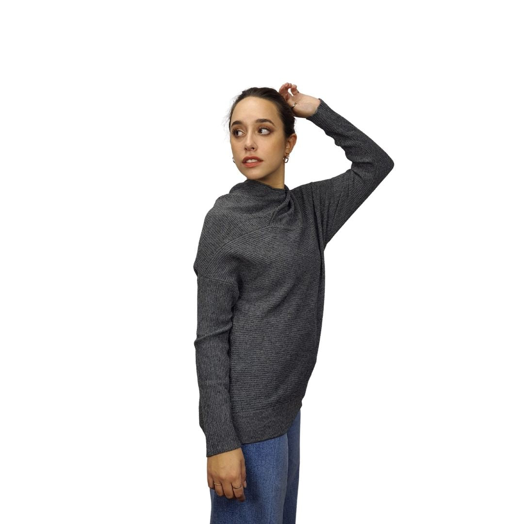 Blusa Vero Moda Gris Style BUBLES L/S KNIT(NL)