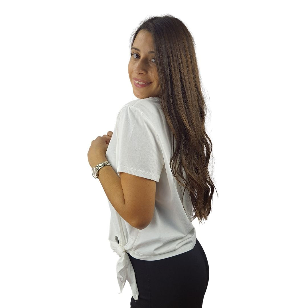Polera Vero moda Beige Style FORCEFUL LEMON S/S TOP CL8(BJ)