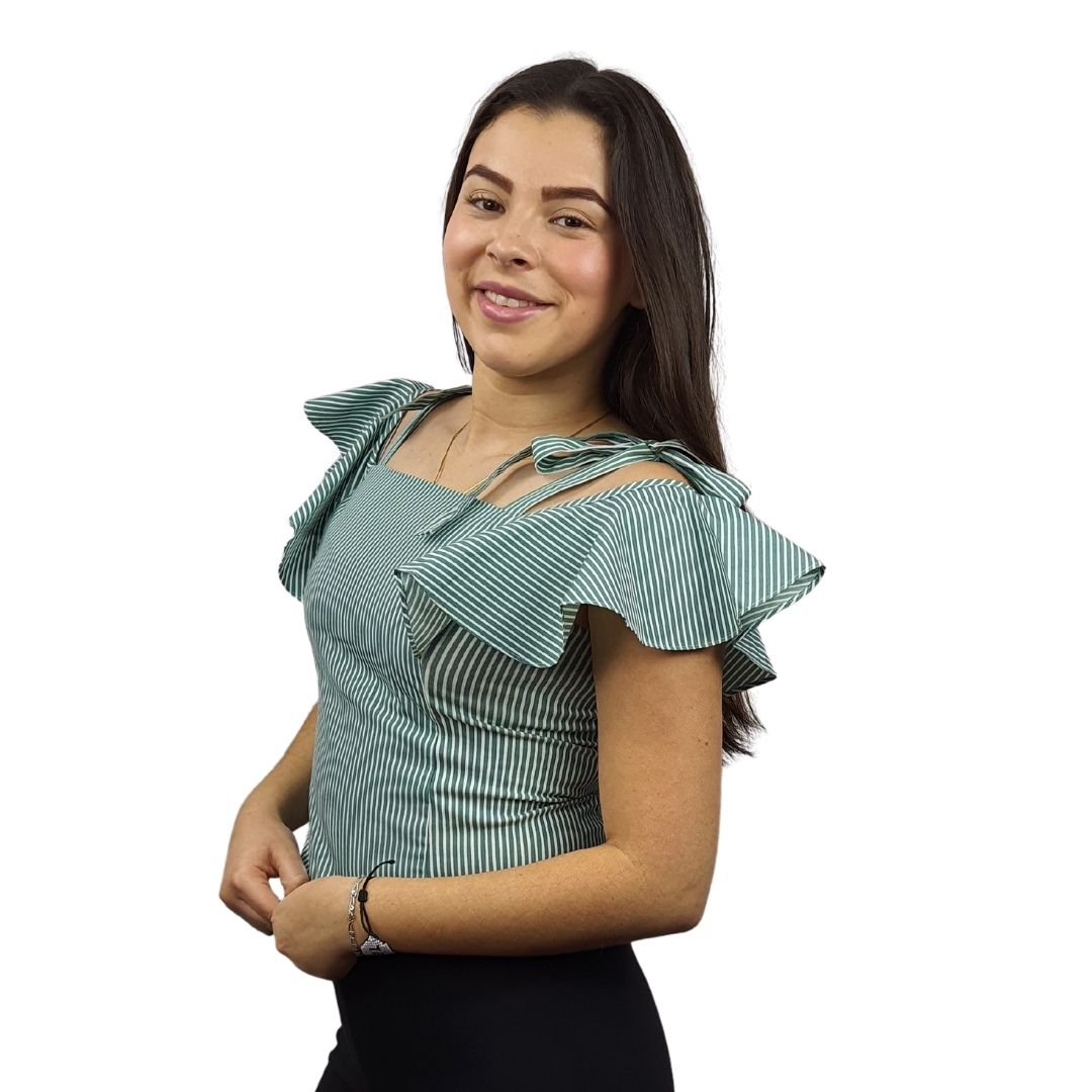 Top Vero Moda Verde Style LILY S/S TOP(TP)
