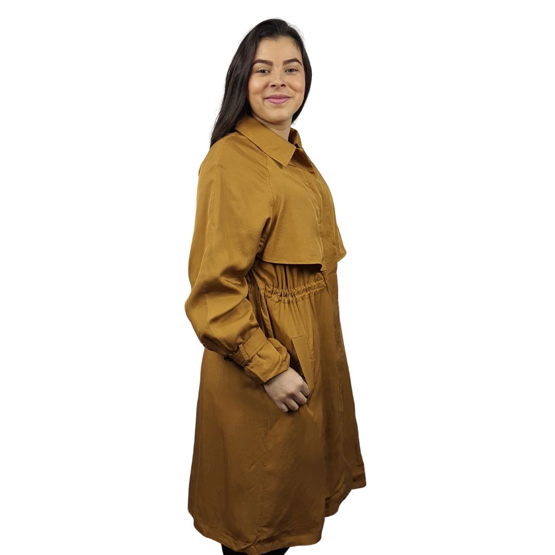 Blazer Vero Moda Mostaza Style LAY L/S COAT(FI)