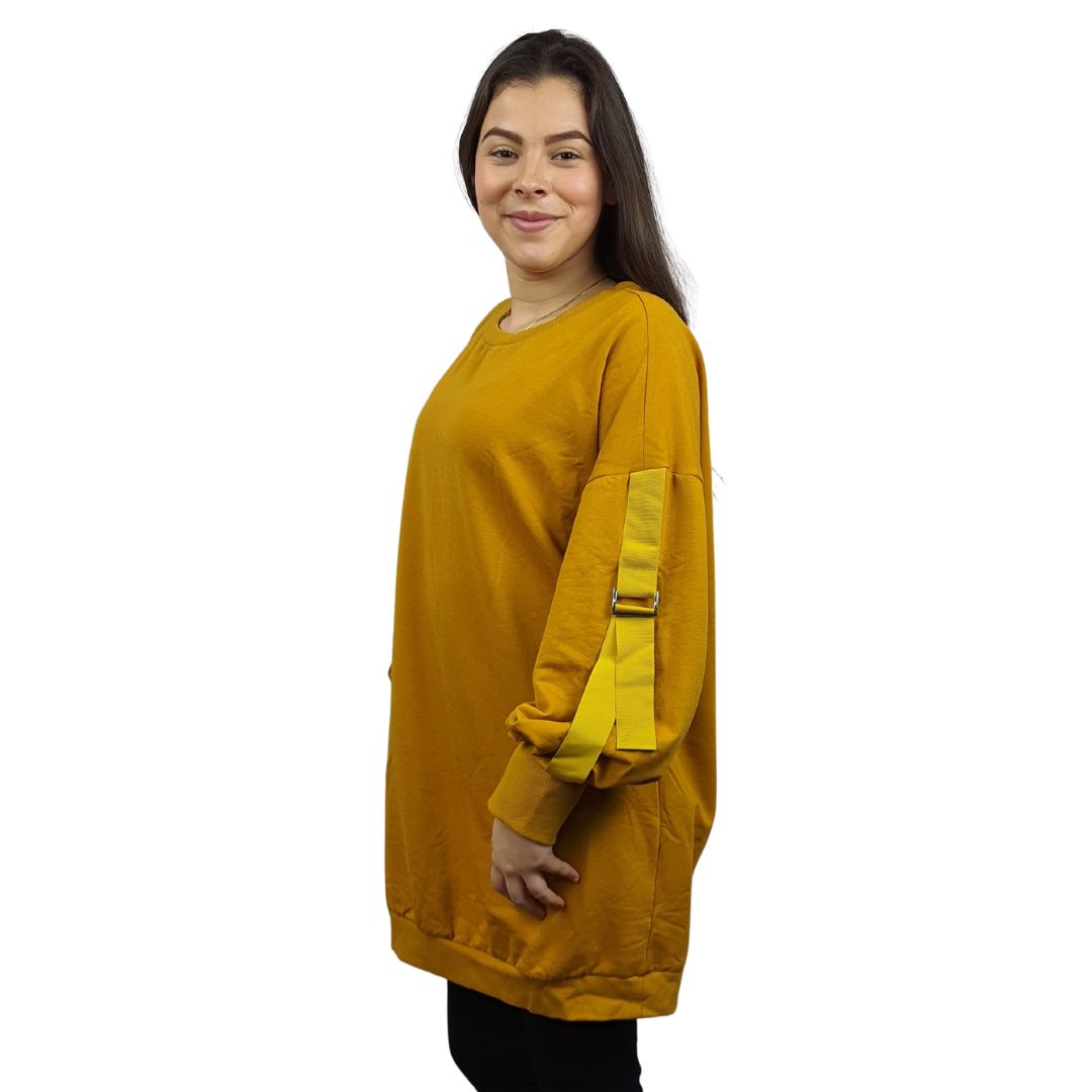 Sweater Vero Moda Mostaza Style MINI L/S SWEAT(HOMEWEAR)