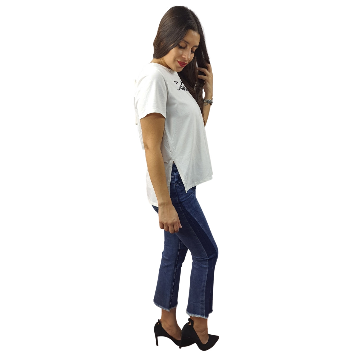 Polera Vero Moda Blanco Style YOUNG S/S TOP(NC)