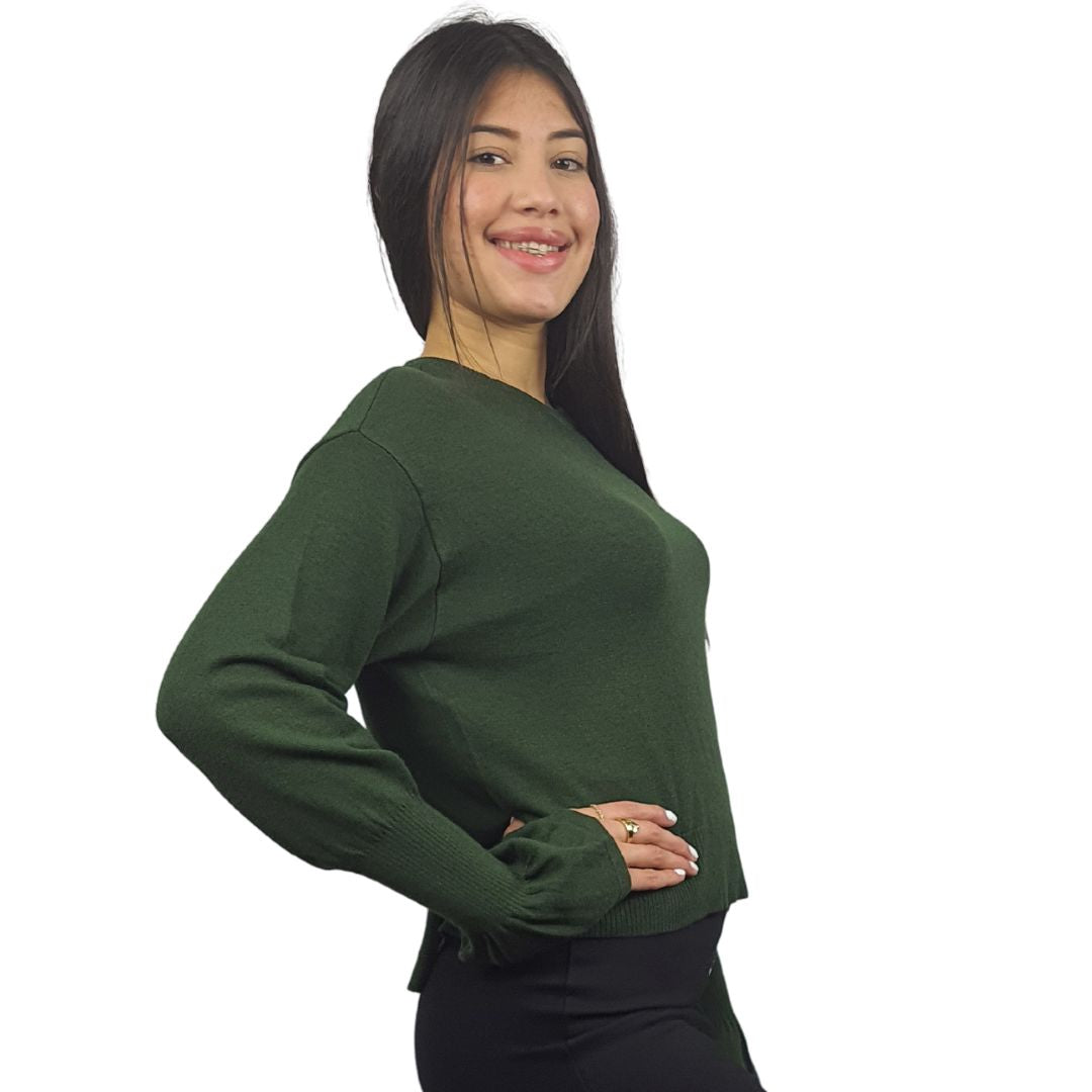 Sweater Vero Moda Verde Style TEDDY L/S KNIT(BJ)