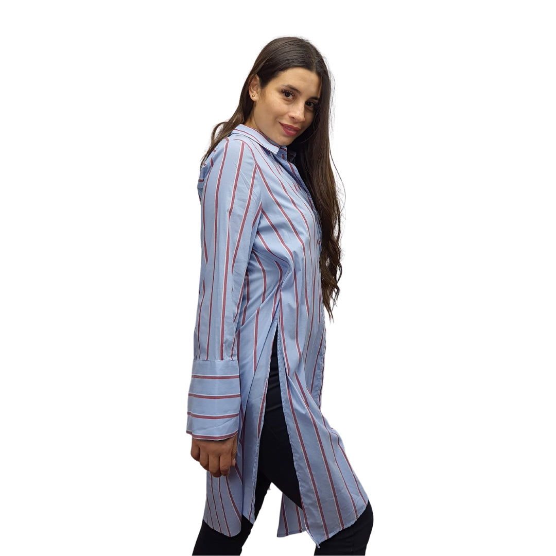 Tapado Vero Moda Azul Style CUYLA L/S SHIRT(SL)