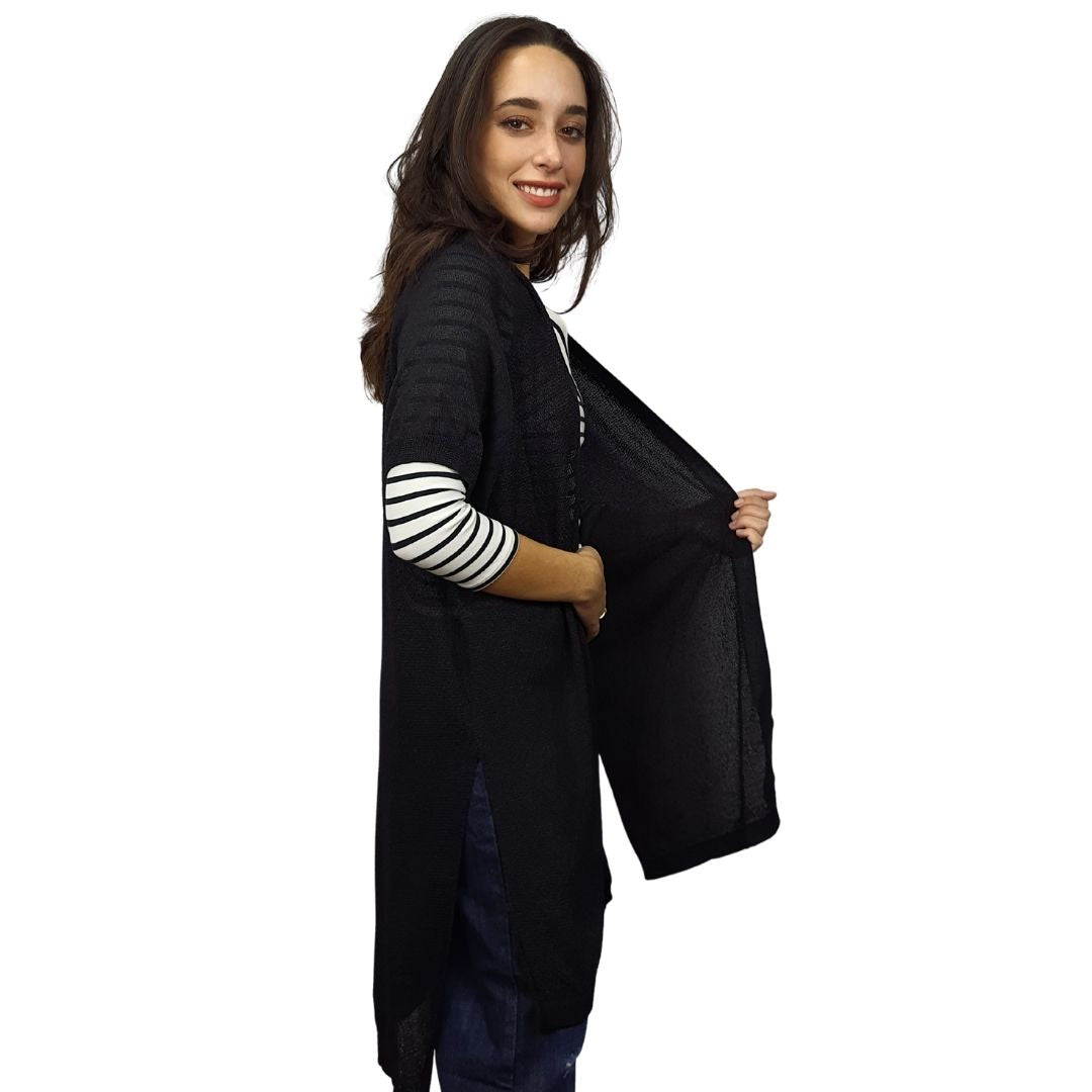 Tapado Vero Moda Negro Style DEBBY S/S KNIT CARDIGAN(NE-EC-2)