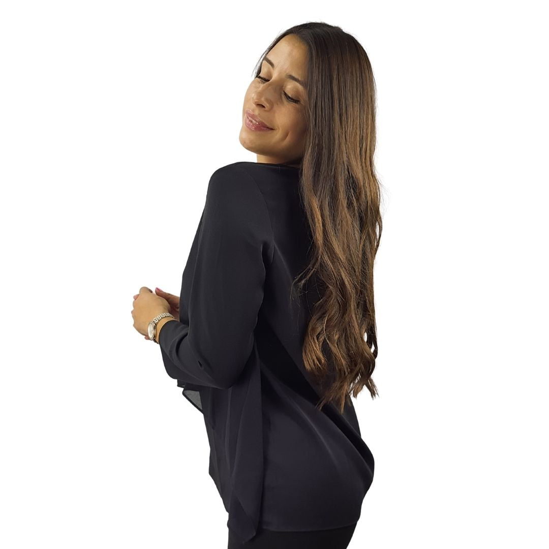 Blusa Vero moda Negro Style LANCE 3/4 WOVEN TOP(VMC-RN)