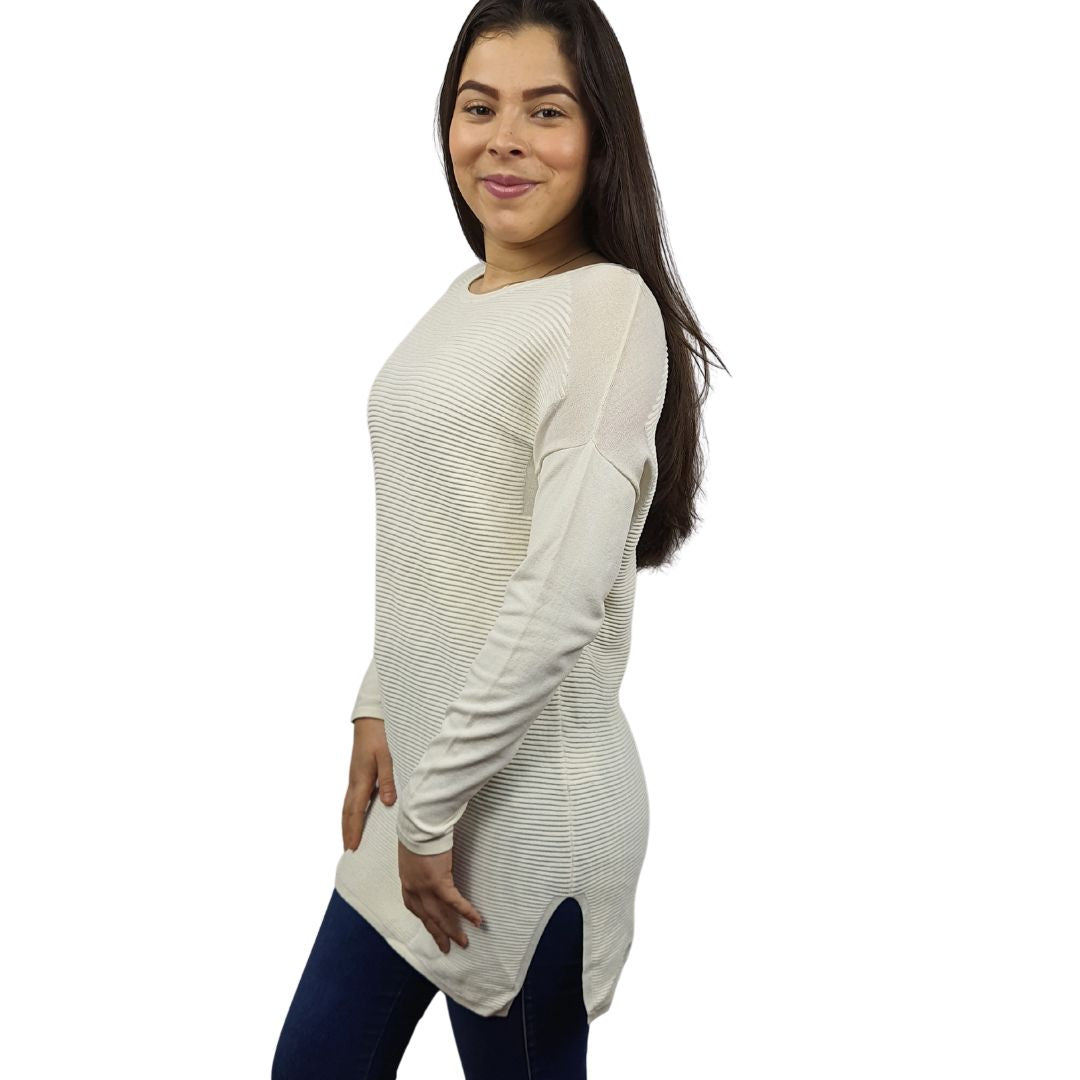 Blusa Vero Moda Blanco Style SAMANTHA L/S KNIT(MM)