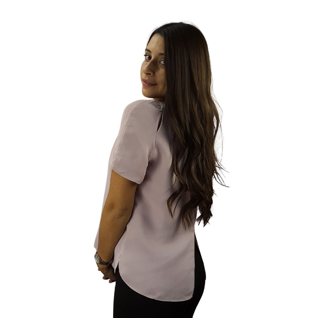 Blusa Vero Moda Rosa Vieja Style ELVA S/S WOVEN TOP(VMC-TP)
