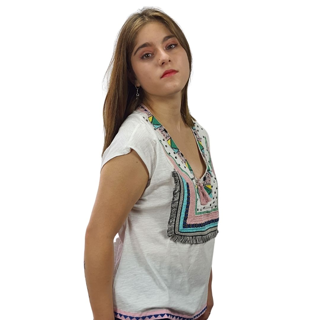 Polera Rapsodia Edit Knit Blanco