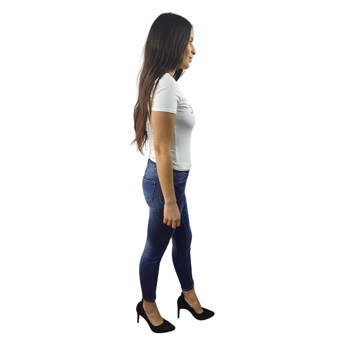 Jeans Vero Moda Azul Style LUCK 9/10 SLIM JEANS(EL)
