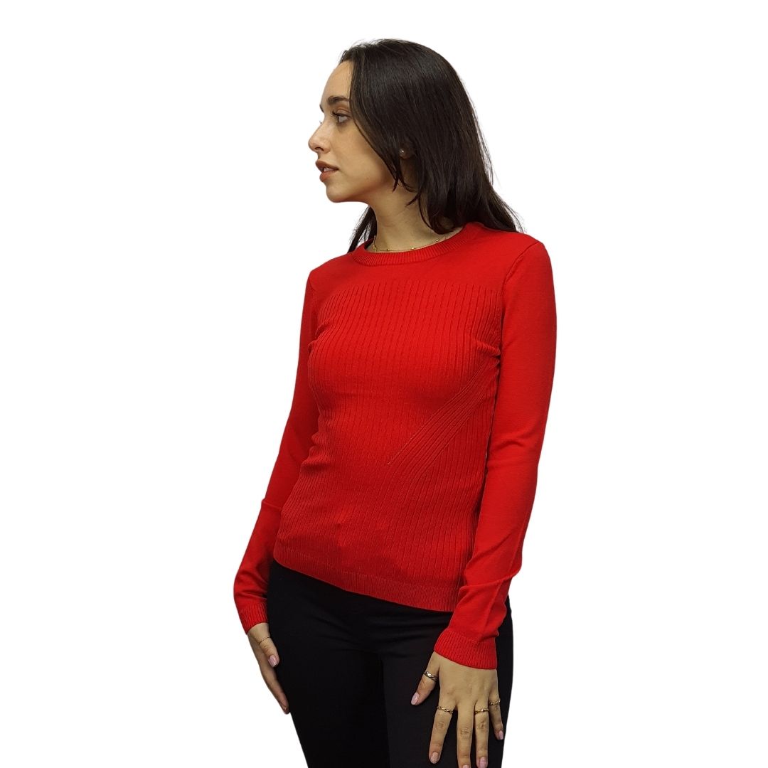 Sweater Vero Moda Rojo Style YOJIM L/S KNIT(UM)