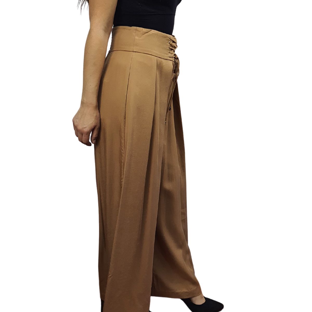 Pantalon Vero Moda Marron Claro Style ARIA SOFT 9/10 LOOSE PANTS(VMC-NC)