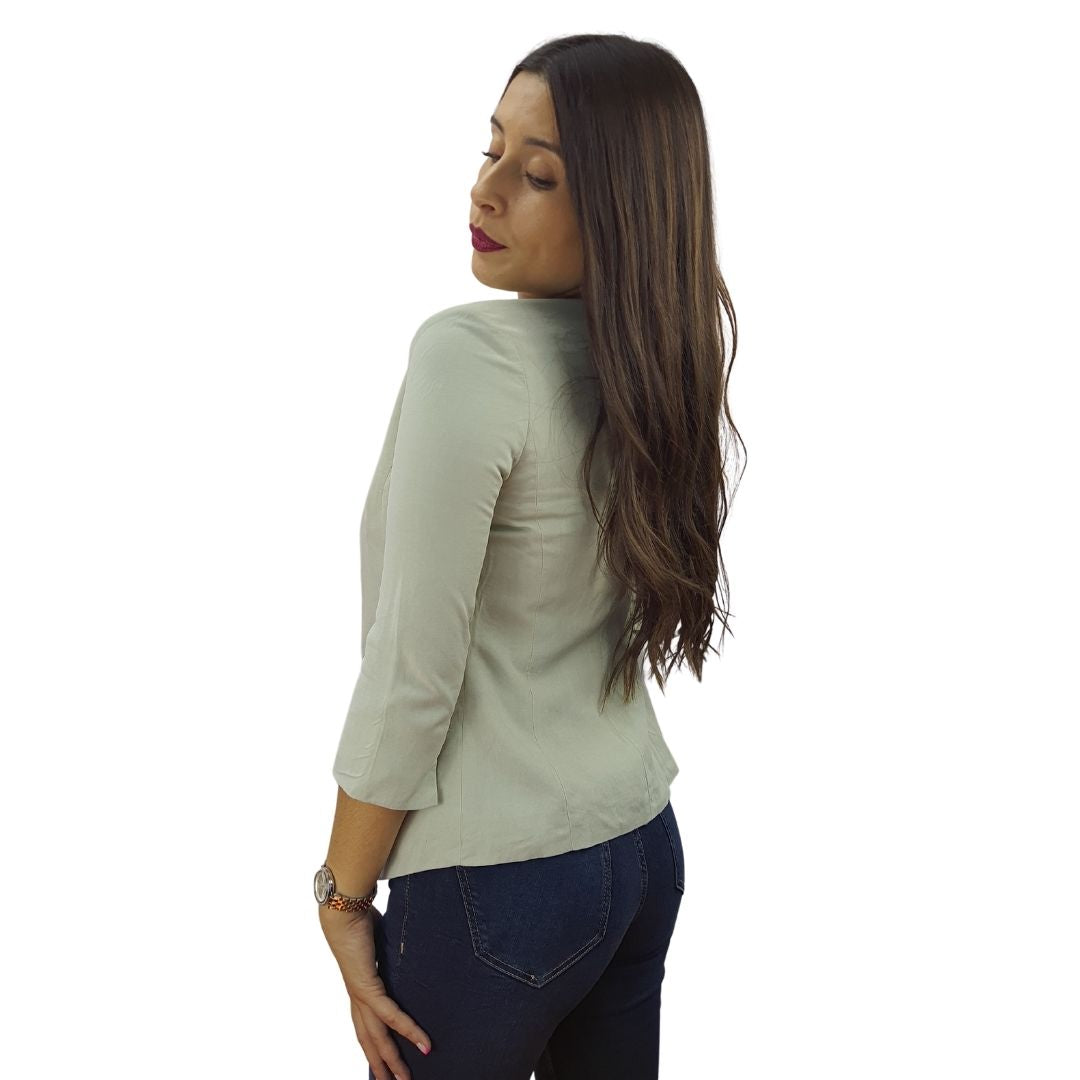 Blazer Vero Moda Verde Style WOODROW 3/4 BLAZER(TP)