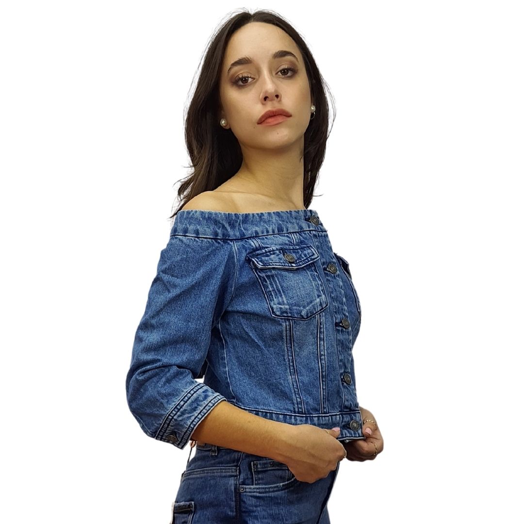Chaqueta Vero moda Azul Style RELAX 3/4 DENIM JKT(FL)