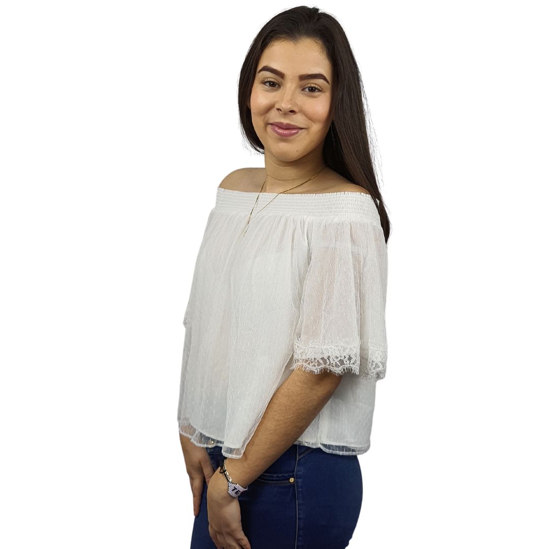 Top Vero Moda Blanco Style PAFAEL 1/2 TOP(NR)