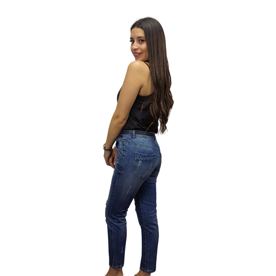 Jeans Vero Moda Azul Style MAID MICRO CARROT JEANS(BT)