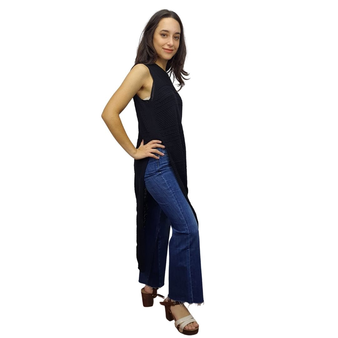 Tapado Vero Moda Negro Style OLIVE S/L KNIT(NE-EC-3)