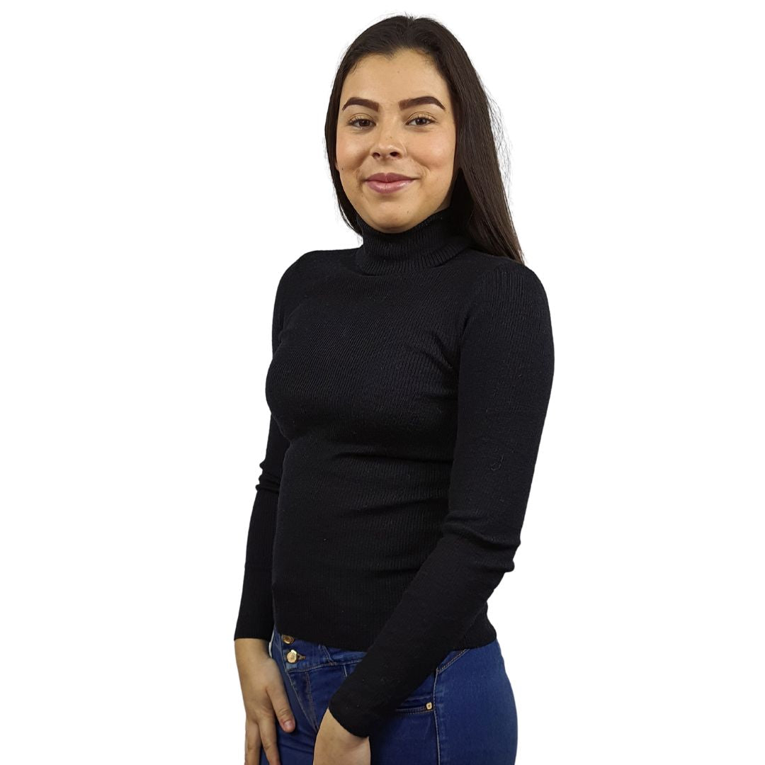 Blusa Vero Moda Negro Style CHOICE PHYSIC L/S KNIT-OR