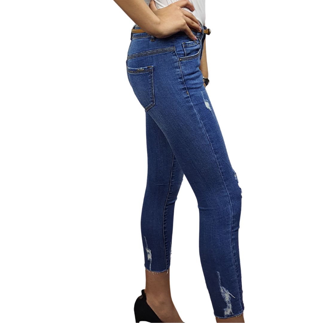 Jeans Vero Moda Azul Style RAPTURE SMART 9/10 LW X-SLIM JEANS(NR)