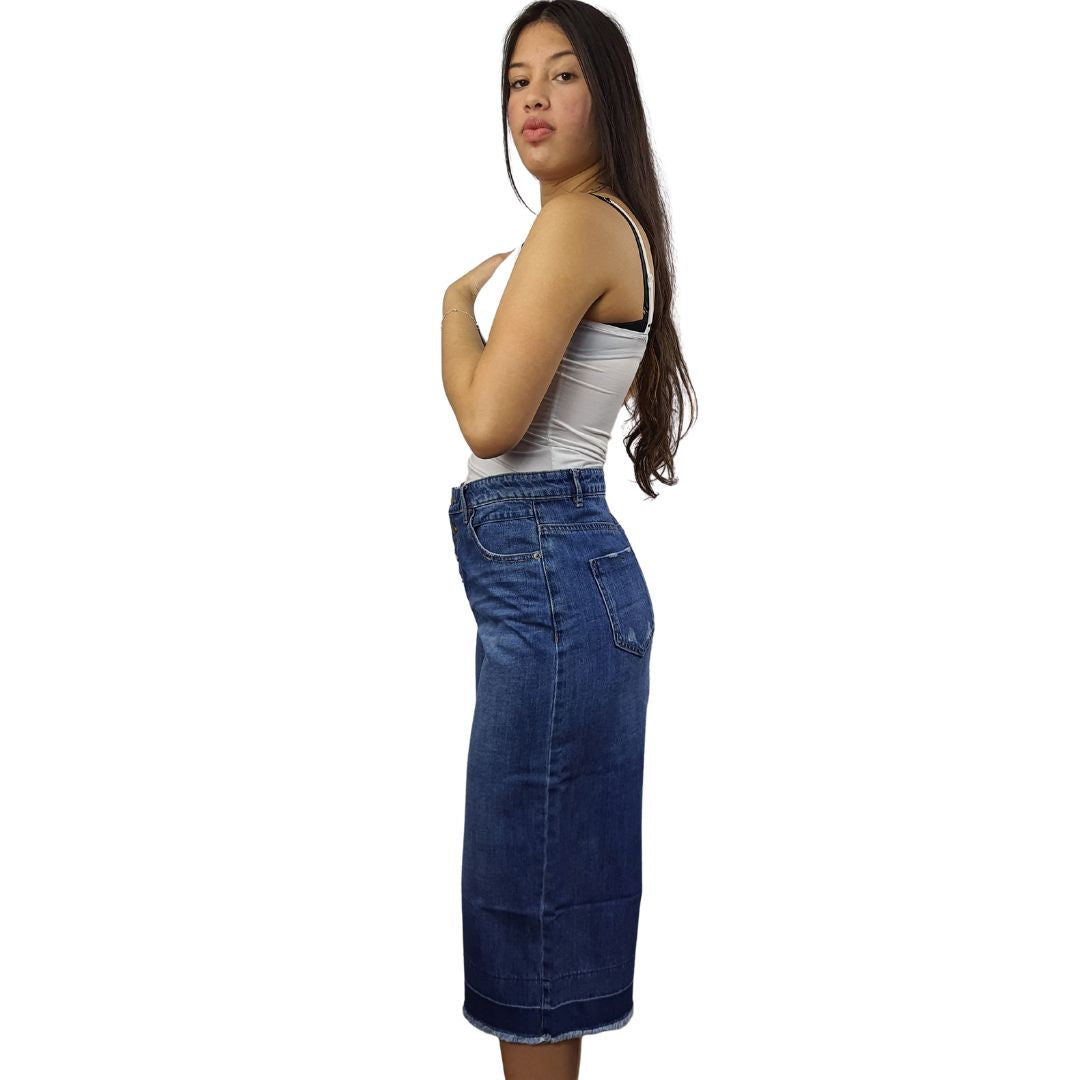 Pescador Vero Moda Azul Style EAST 3/4 MW LOOSE JEANS(HH)