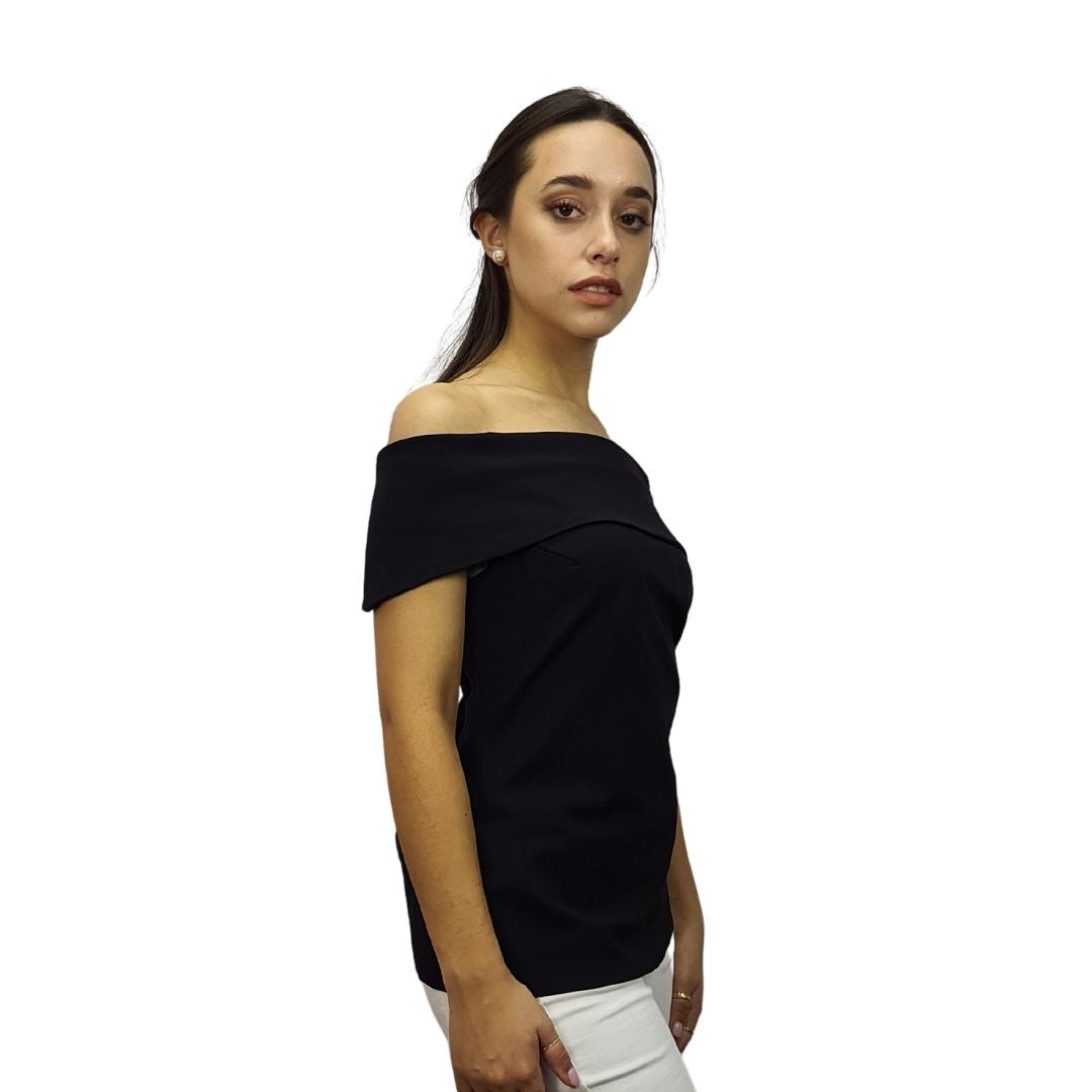 Blusa Vero Moda Negro Style SPECIAL S/S JERSEY TOP(VMC-TP-ET-2)