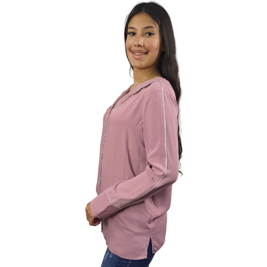 Blusa Vero Moda Rosa Vieja Style BEA L/S TOP(MM)
