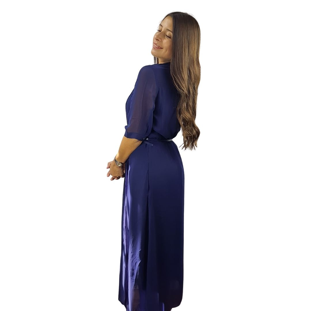 Vestido Vero Moda Azul Style CAROL 1/2 SHIRT DRESS(VMC-RN)