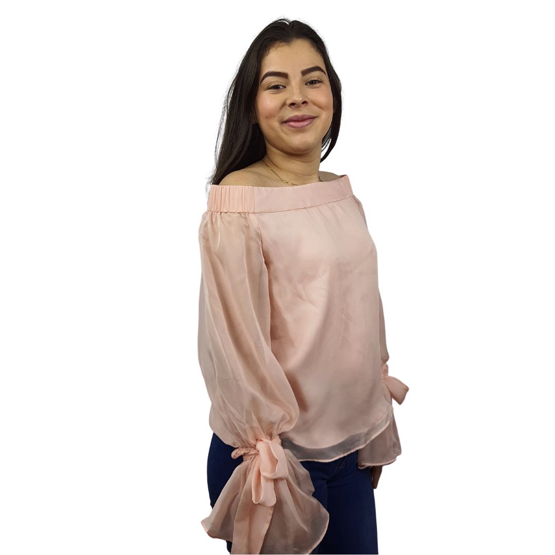 Blusa Vero Moda Rosado Style VIVIAN L/S WOVEN TOP(VMC-DR)