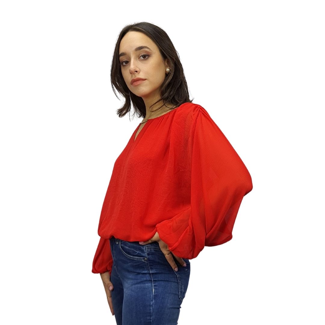 Blusa Vero Moda Rojo Style CLOUD 3/4 TOP(VMC-BN-ET-2)