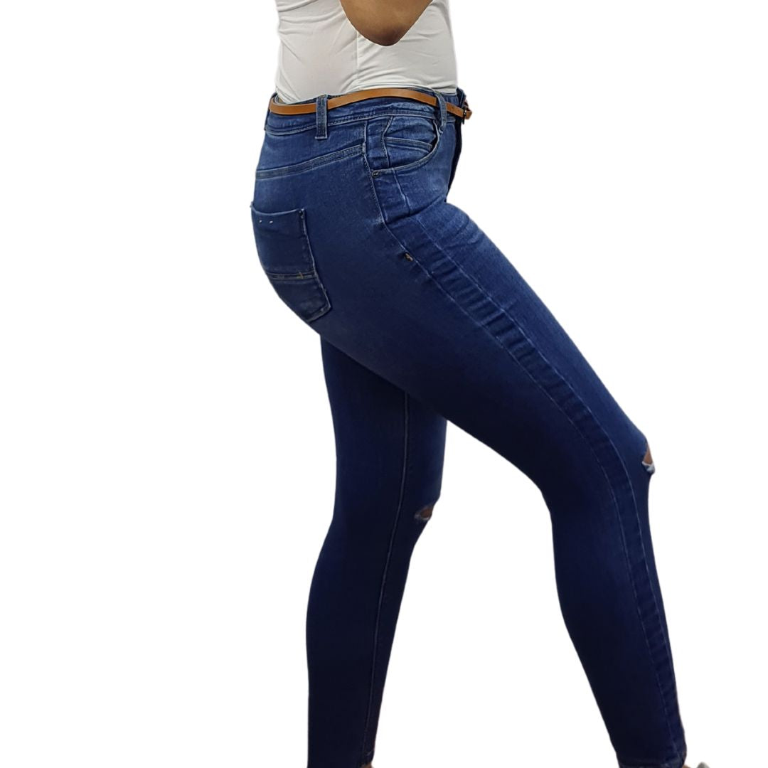 Jeans Vero Moda Azul Style ALVIN 9/10 LW X-SLIM JEANS(CP)