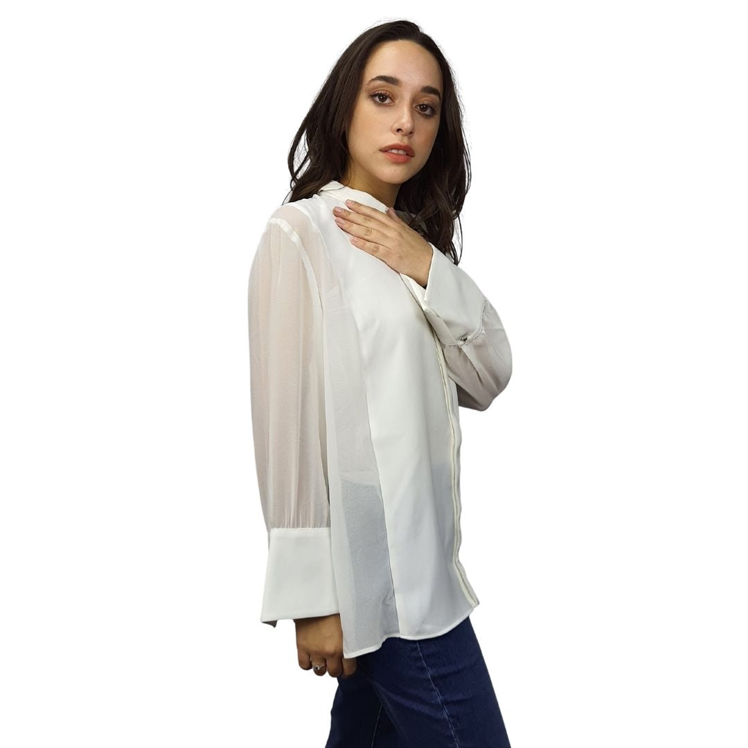 Camisa Vero Moda Blanco Style BILL NEST 3/4 SHIRT(MM)
