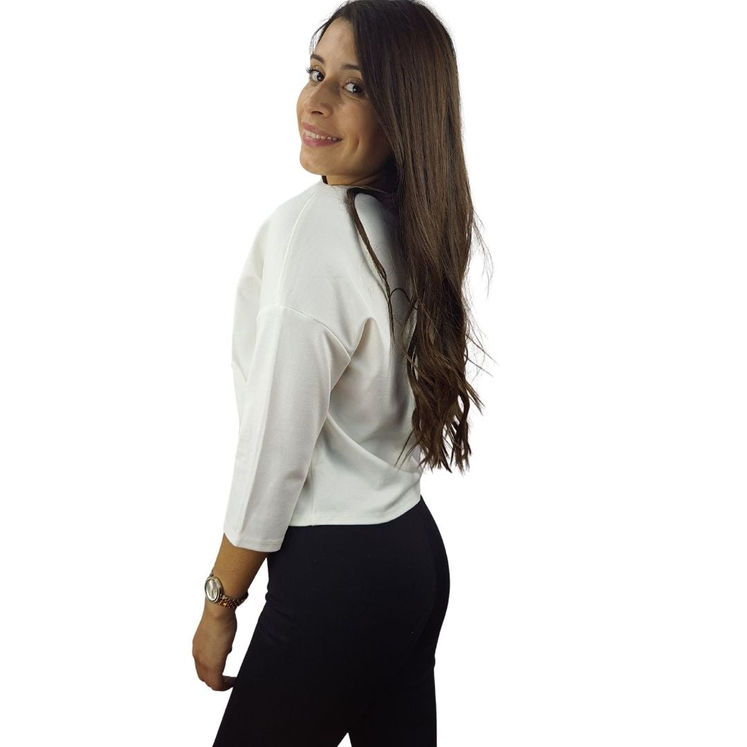 Blusa Vero Moda Blanco Style LEA 3/4 TOP(PM-CT-1)