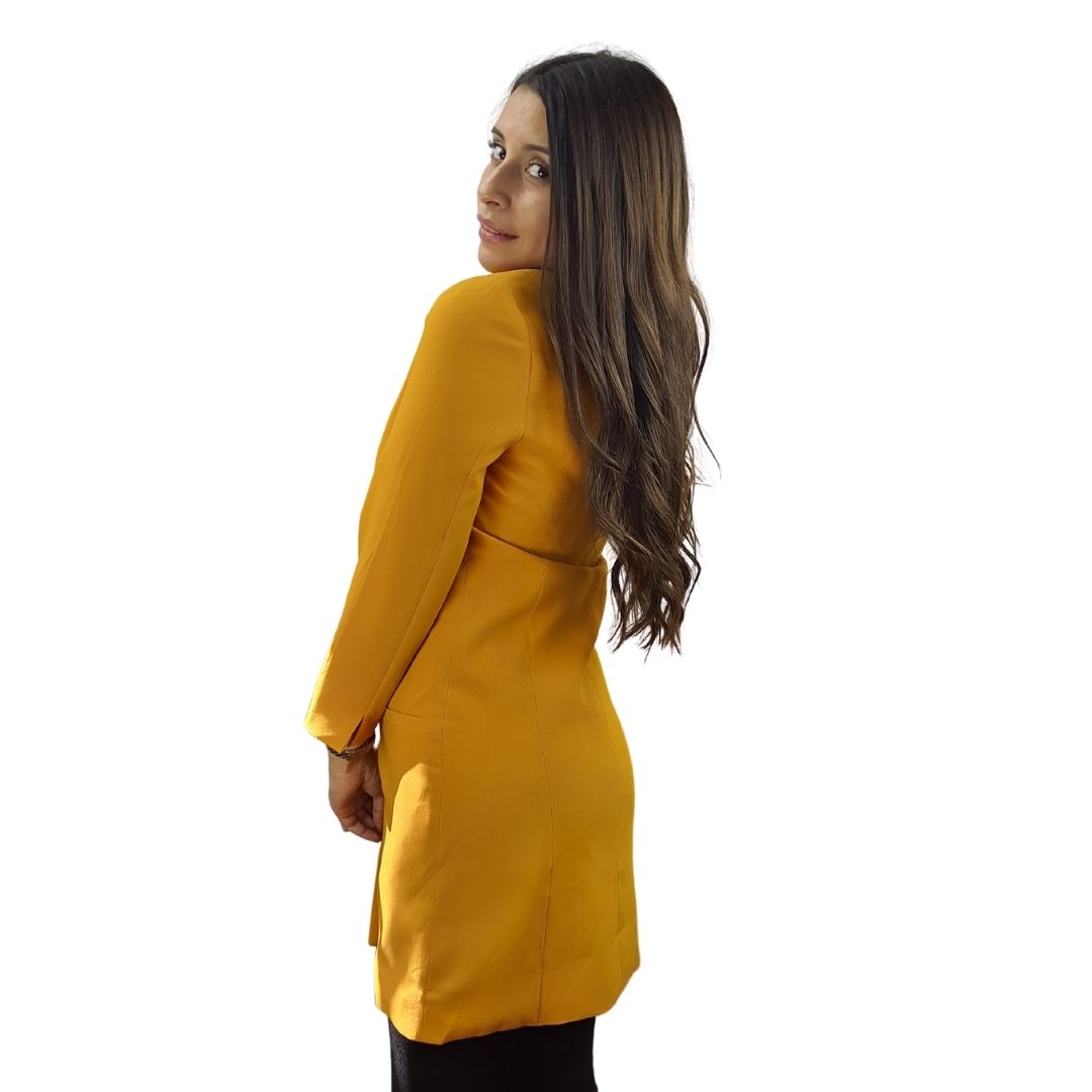Blazer Vero Moda Mostaza Style PALACE 7/8 BLAZER(VMC-MM)