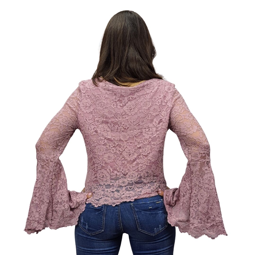 Blusa Vero Moda Rosa Vieja Style KAMA L/S TOP(BT)