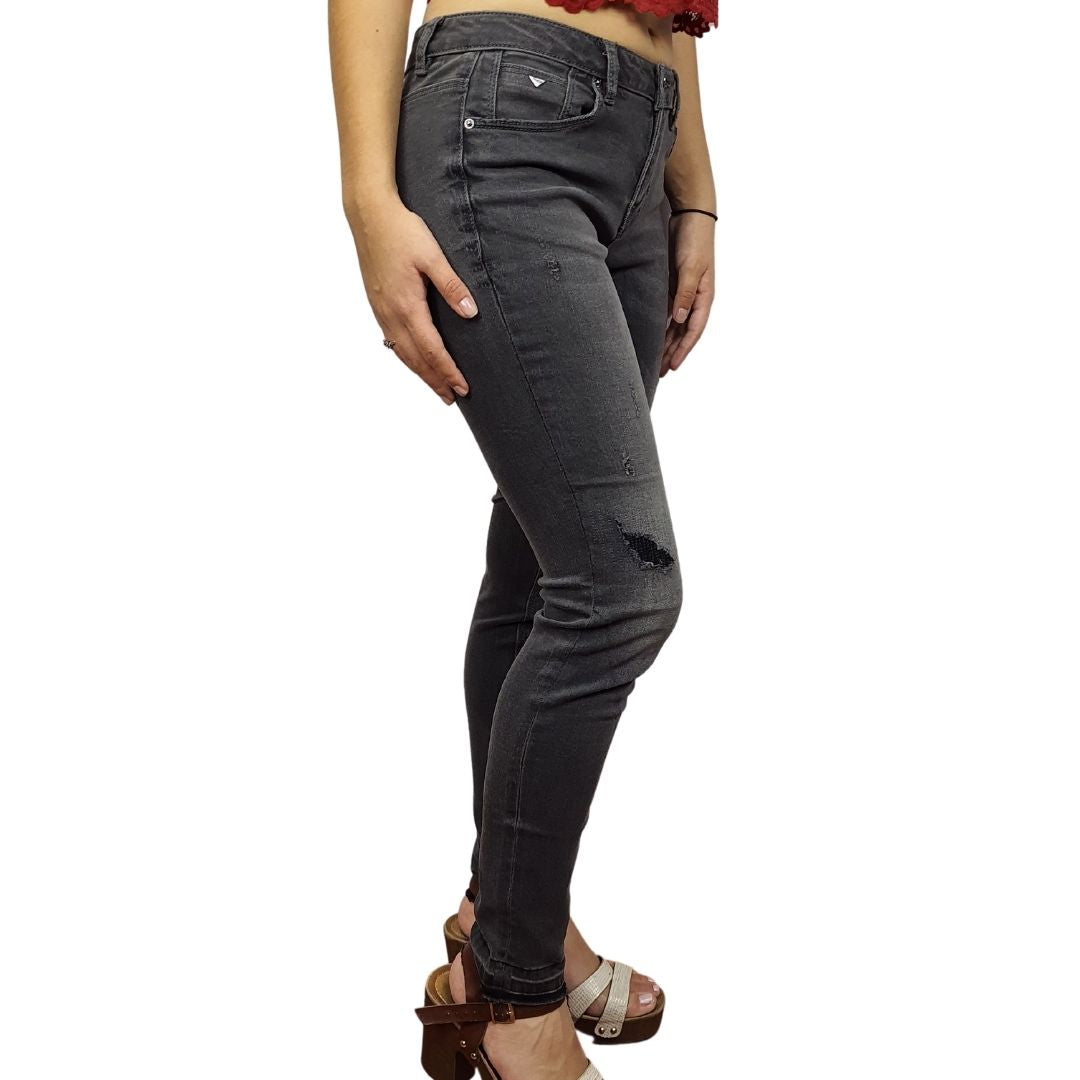 Pantalon Vero Moda Gris Style ZEBRA 9/10 LW X-SLIM JEANS(CP)