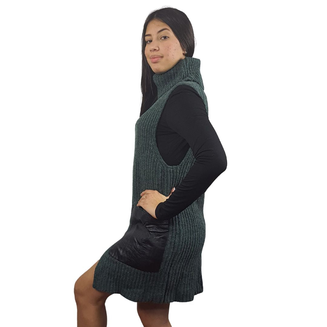 Vestido Vero Moda Verde Style PENCIL S/L KNIT SET(MW-EC-3)