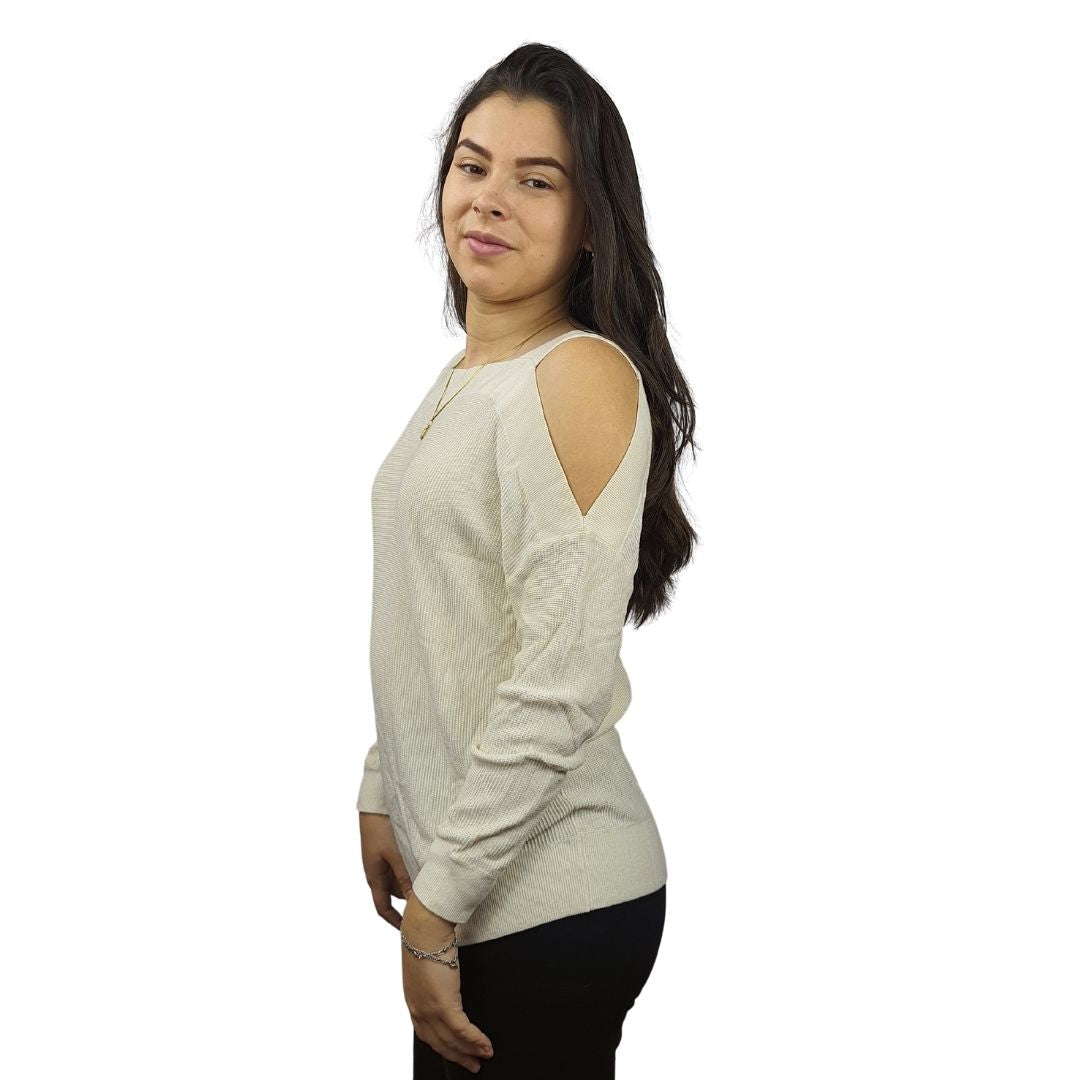 Blusa Vero Moda Beige Style ELLEN L/S KNIT(EL)