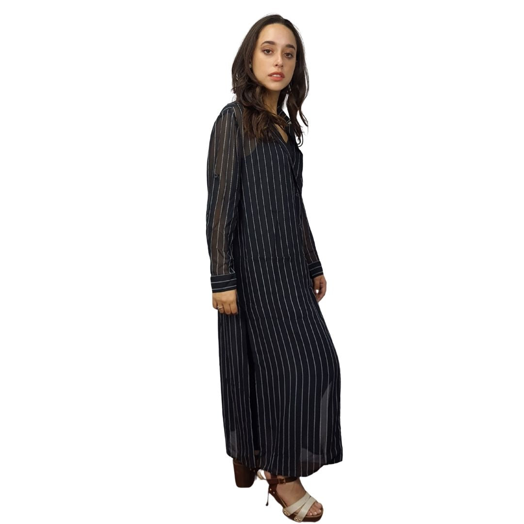 Blazer Vero Moda Negro Style PAINTING L/S LONG BLAZER(MP)