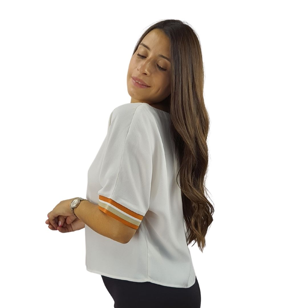 Blusa Vero moda Blanco Style REGINA S/S TOP(SD)