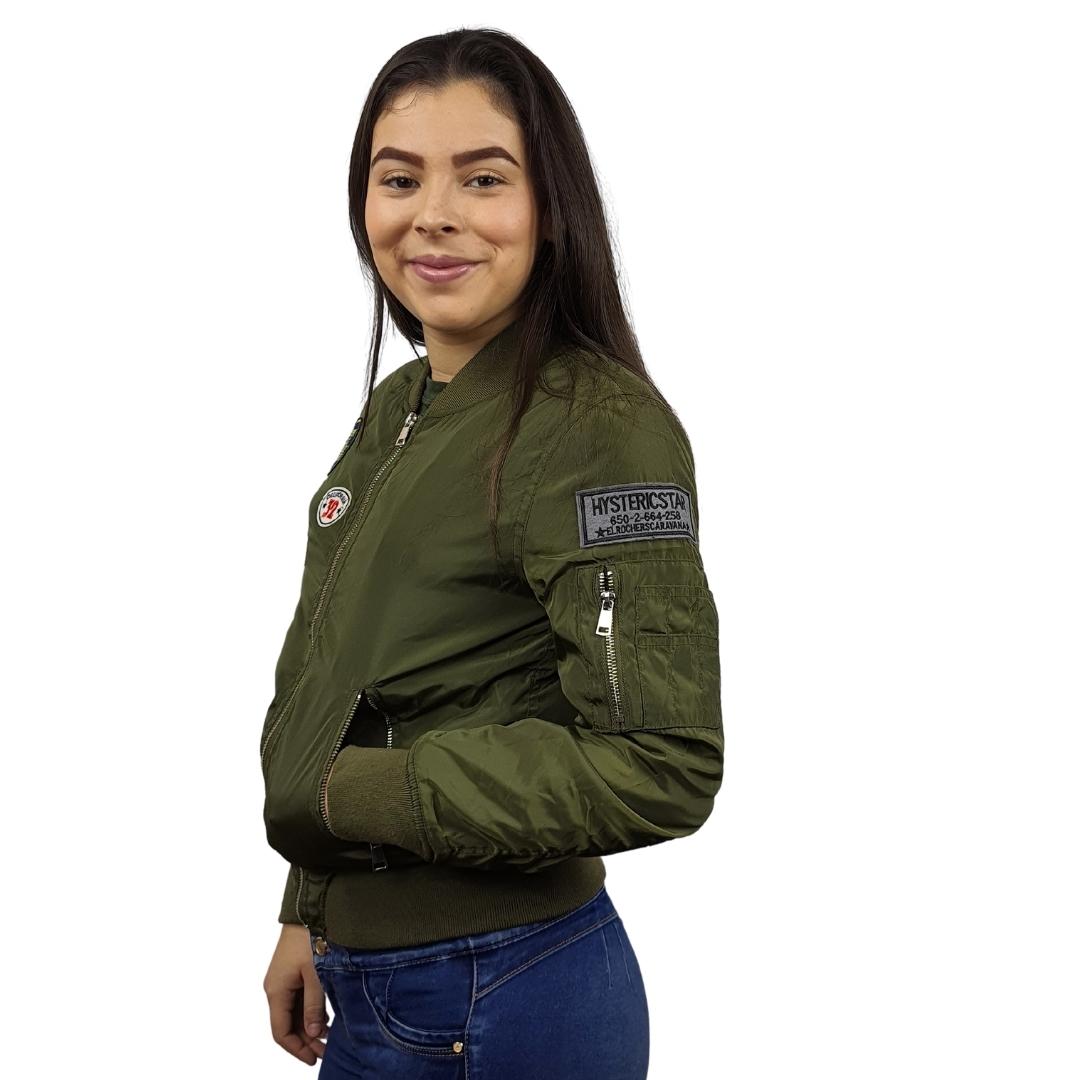 Chaqueta Vero Moda Verde Militar Style PATCHY L/S BOMBER JACKET(NL)