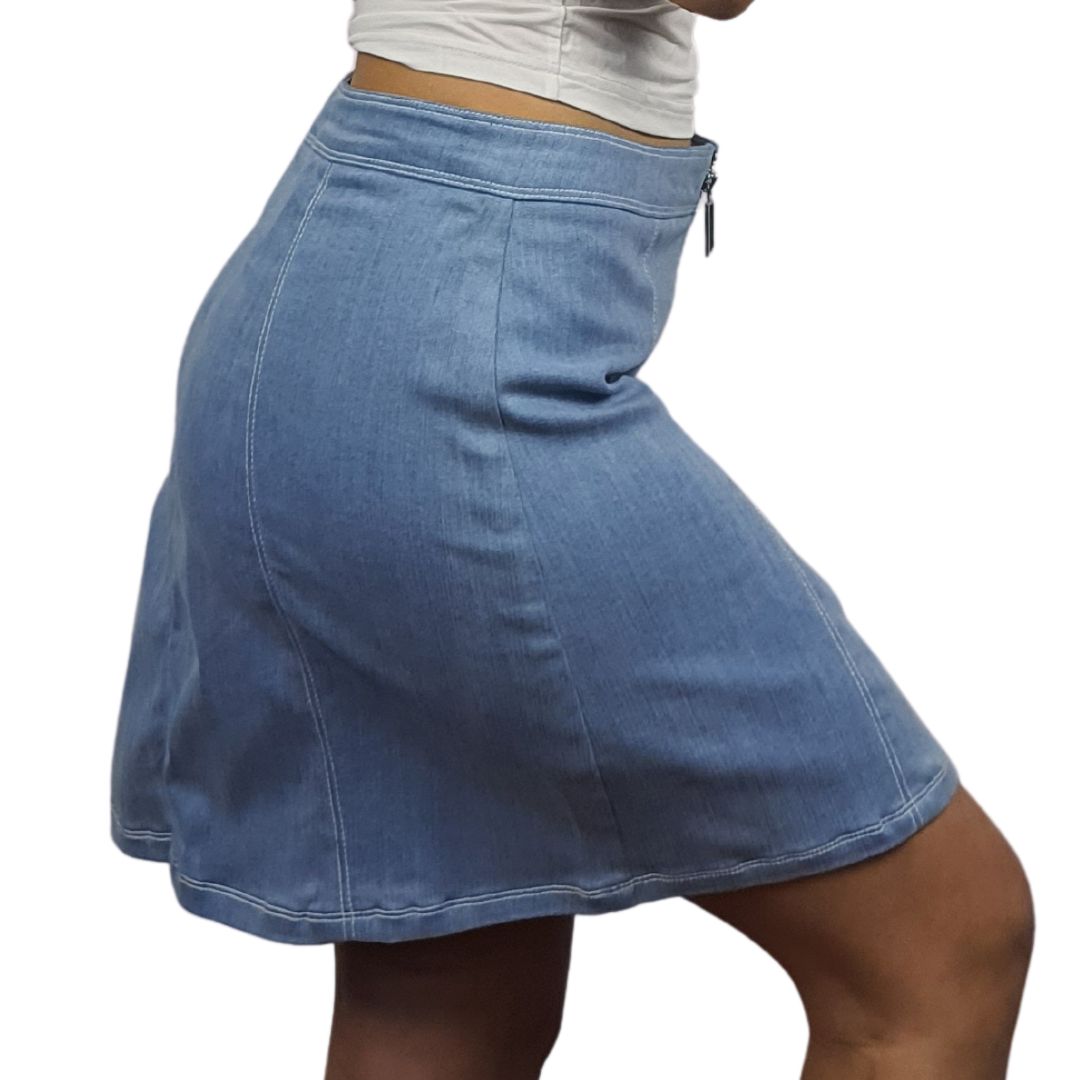 Falda Vero Moda Azul Claro Style WRITER HW DENIM SKIRT(TP)