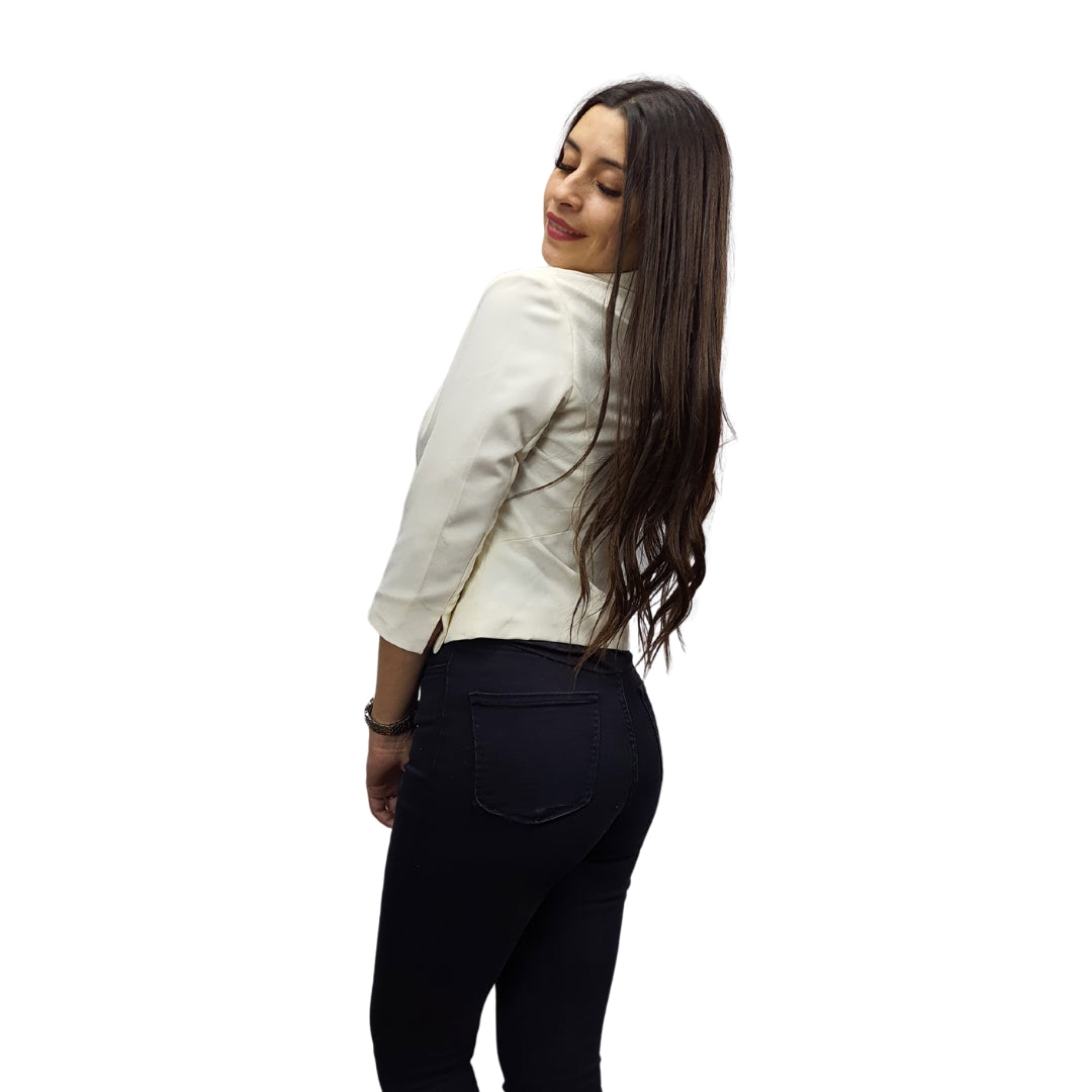 Blazer Vero Moda Blanco Style MARTHA 3/4 BLAZER(BN-ET-2)