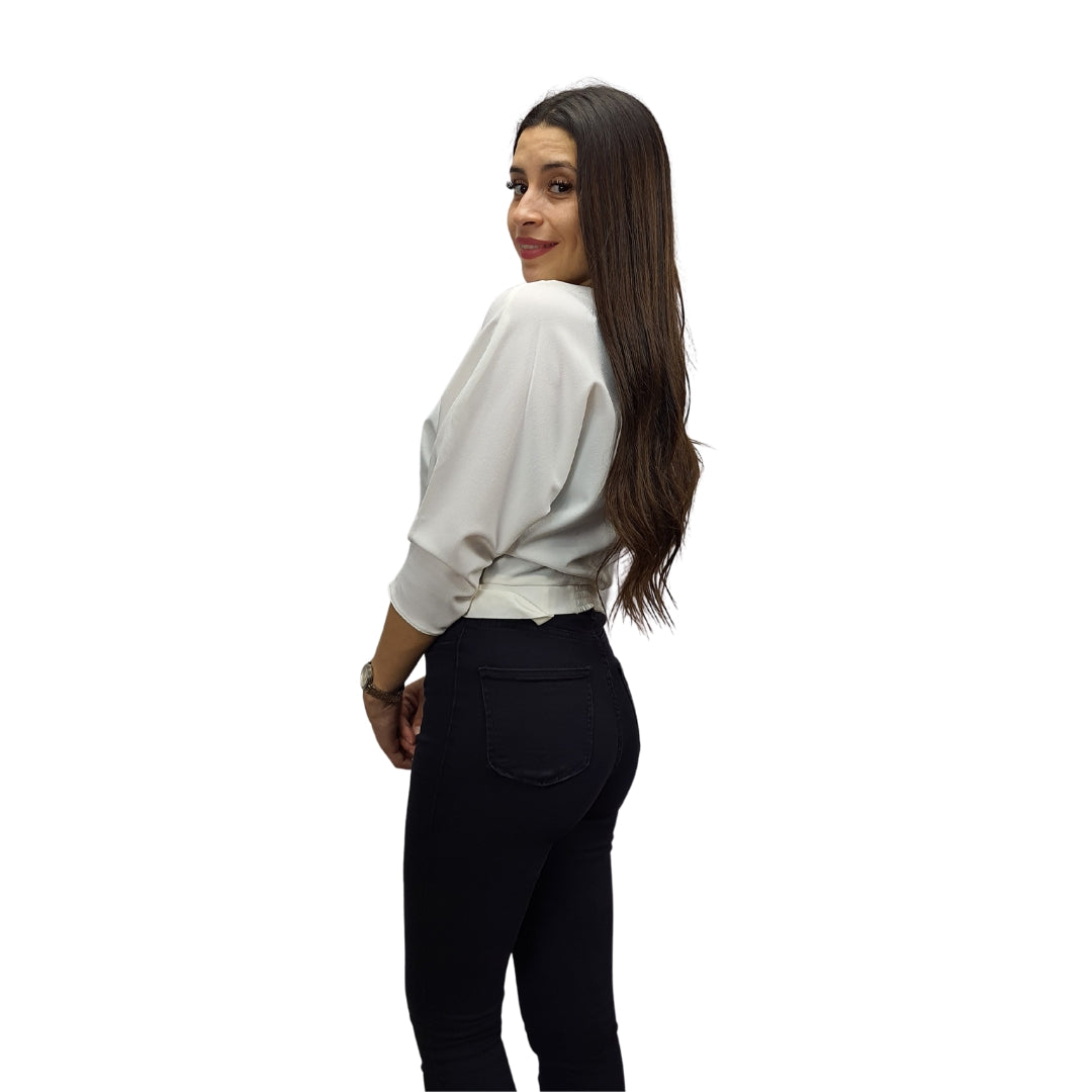 Blusa Vero Moda Blanco Style ZOEY 3/4 TOP(MW-EC-2)