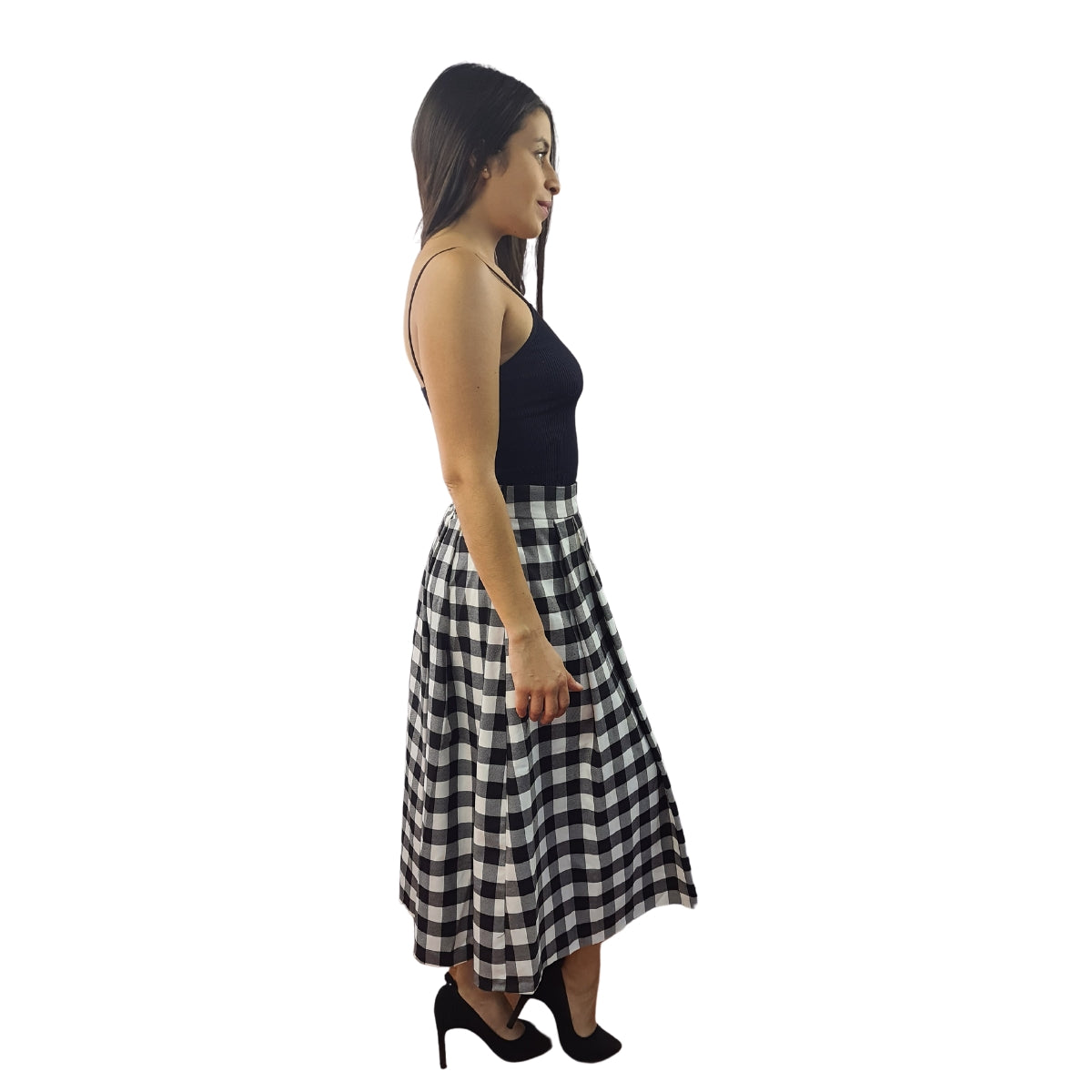 Falda Vero Moda Negro Style PARIS LONG SKIRT(PM-ET-2)