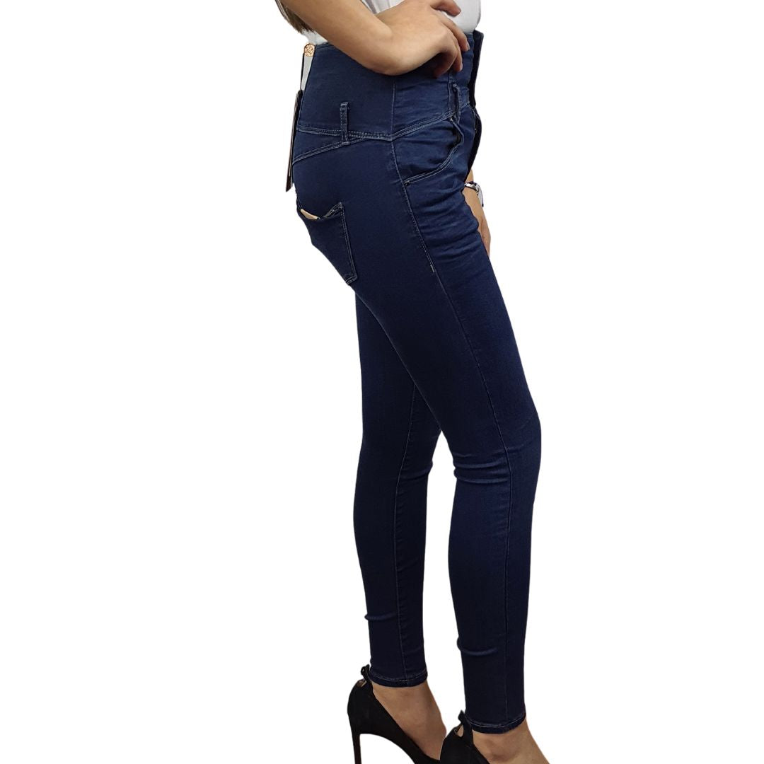 Jeans Vero Moda Azul Oscuro Style EAGER HW X-SLIM JEANS(UM)