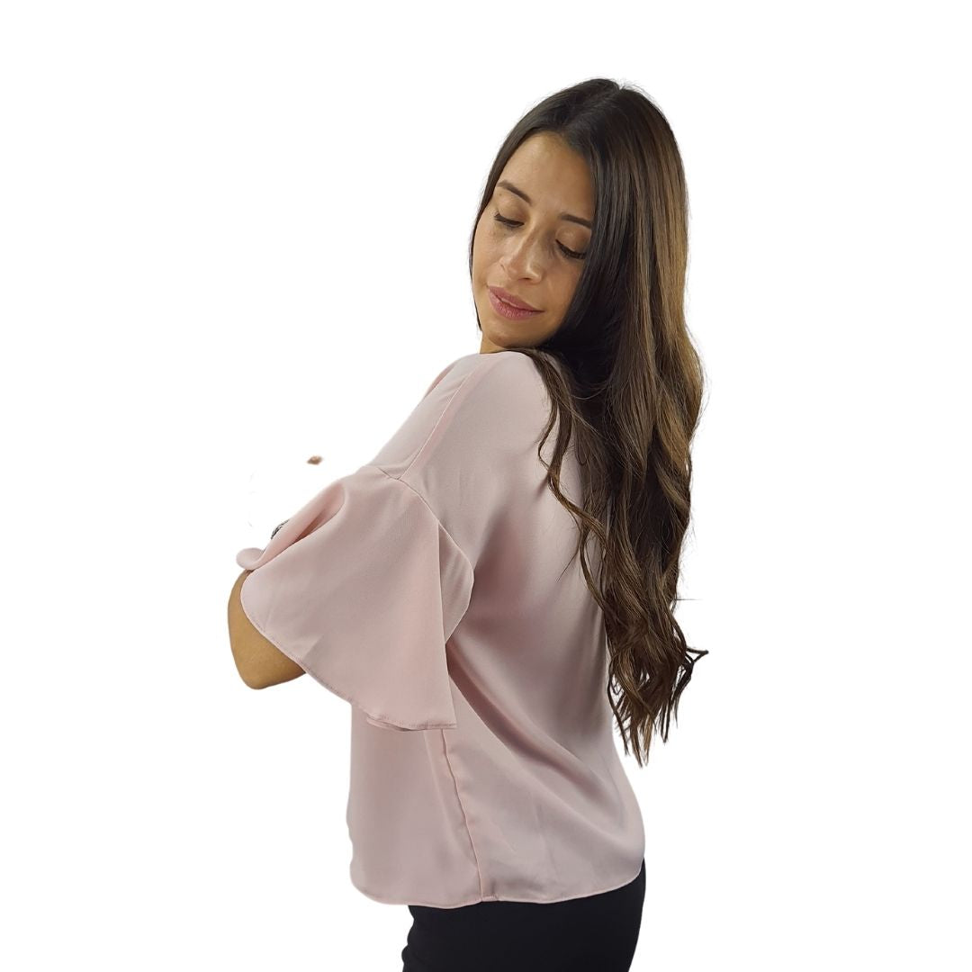 Blusa Vero Moda Rosa Vieja Style RAINY 1/2 WOVEN TOP(VMC-NN)