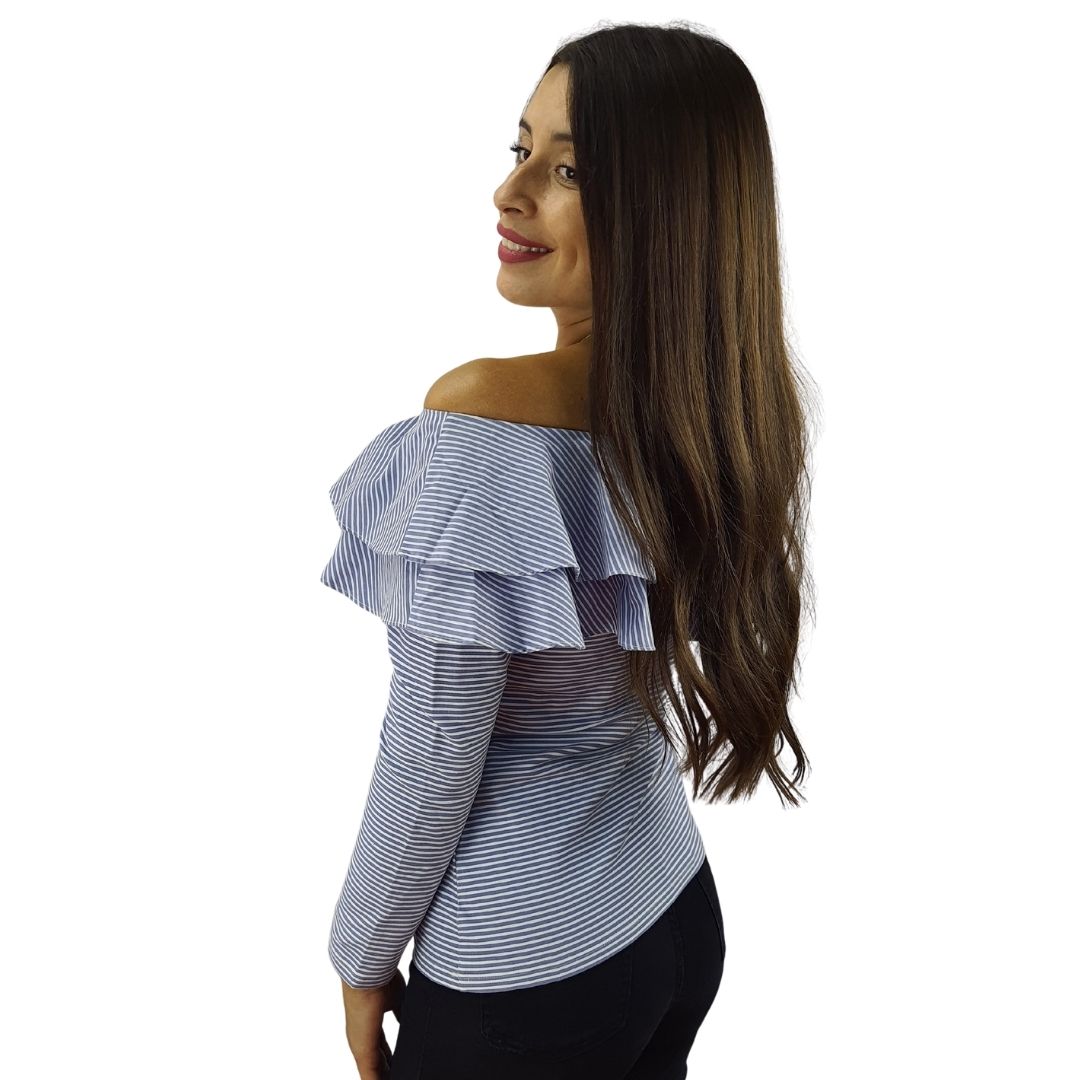 Blusa Vero Moda Celeste Sataty ABBY 3/4 TOP(NC)