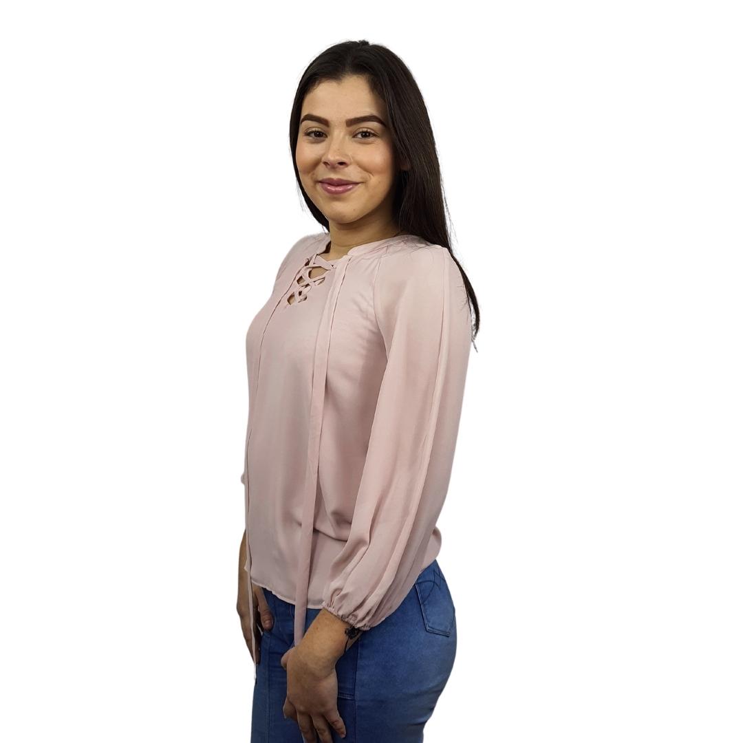 Blusa Vero Moda Rosa Vieja Style SUNNY 3/4 WOVEN TOP(VMC-DR)